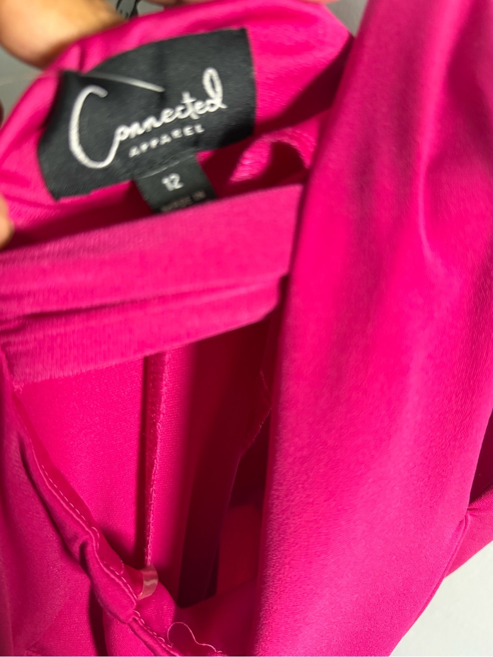 Connected apparel Halter Maxi Dress in Berry Pink 12 NEW - Picture 4 of 6